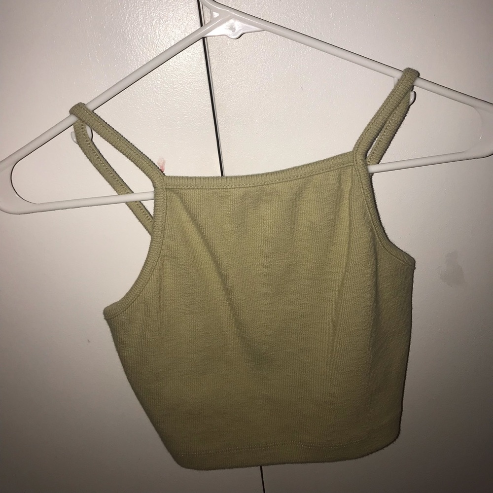 Forever 21 Cropped Halter Tank Top
